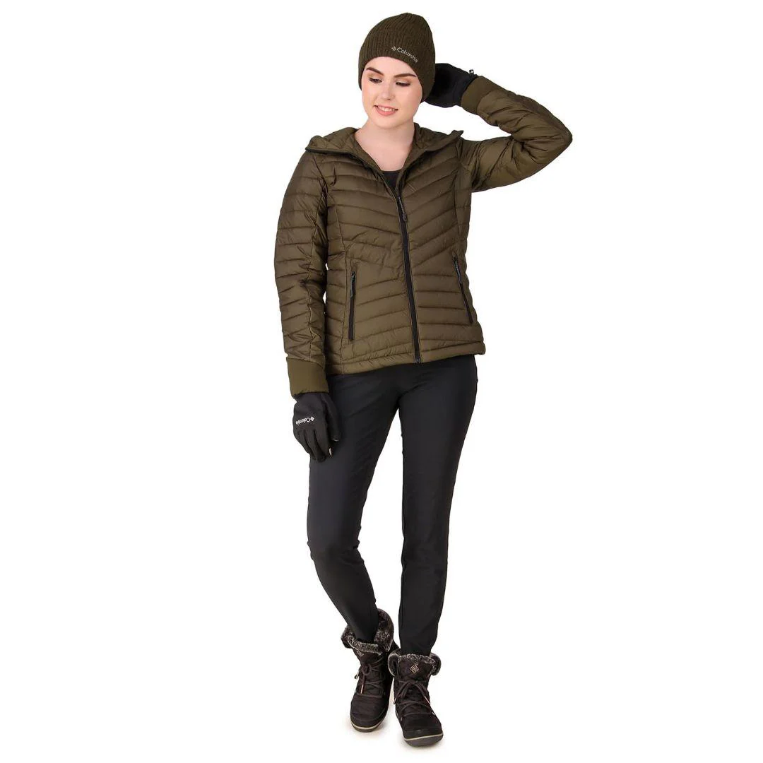 Columbia Women Olive Windgates Hooded Jacket - Image 5