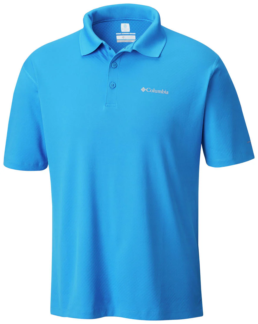 Columbia Men Blue Zero Rules Polo Shirt (Sun Protection)