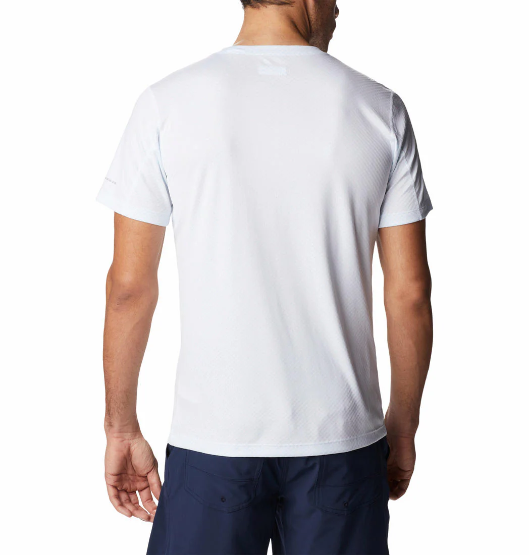 Columbia Men White Zero Rules Short Sleeve Shirt (Sun Protection) - Image 5